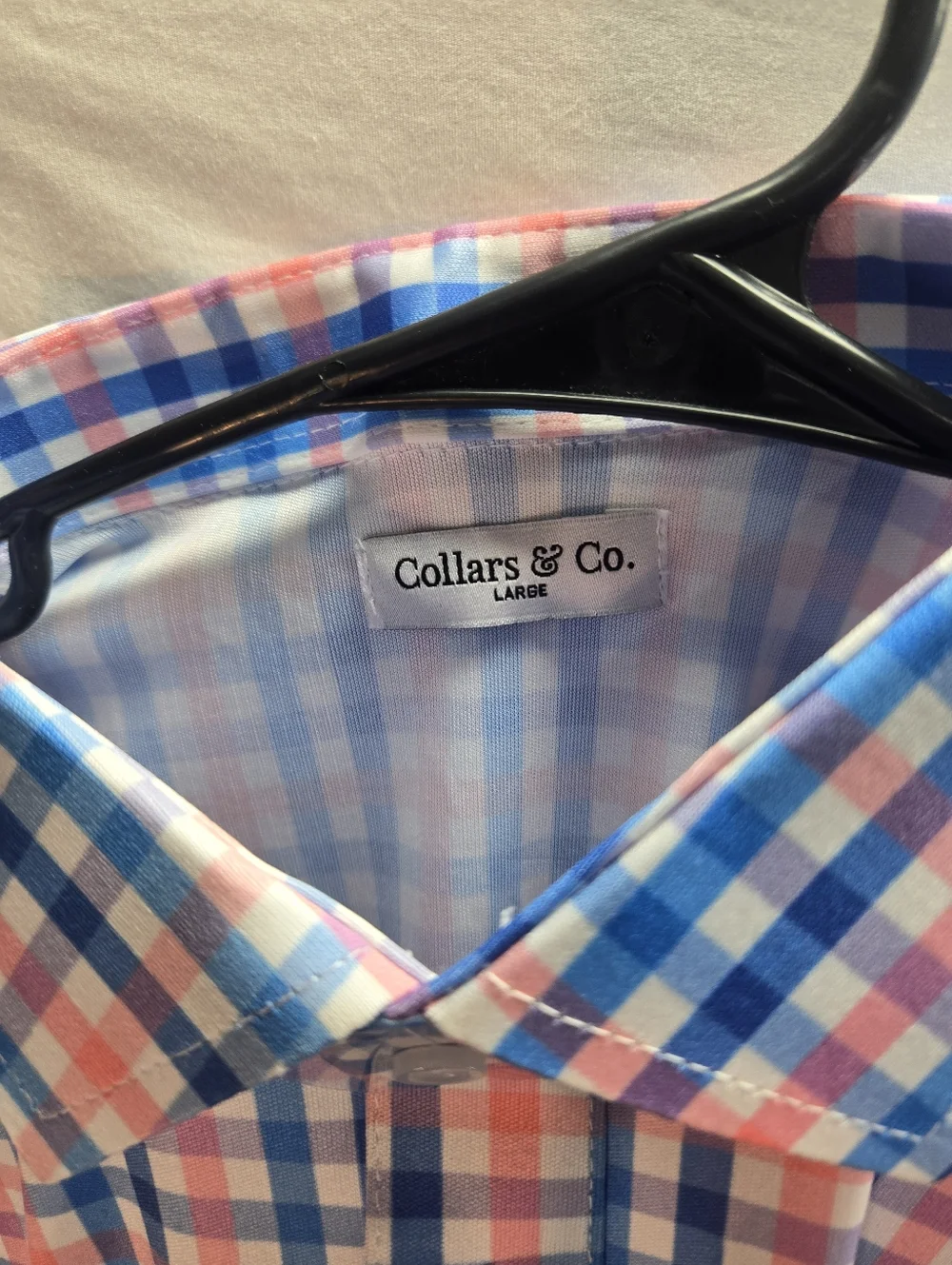 Lot of 4 Collars and Co Men's Large Polo Dress Shirts NWT & NWOT